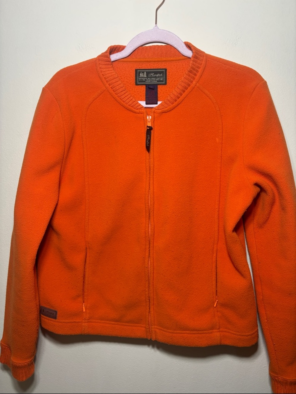 Ralph Lauren orange full zip